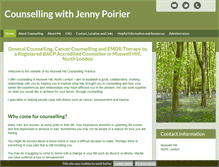 Tablet Screenshot of jennypoiriercounselling.co.uk